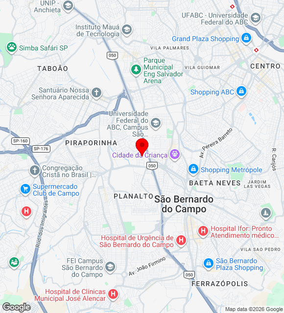 Mapa da localização