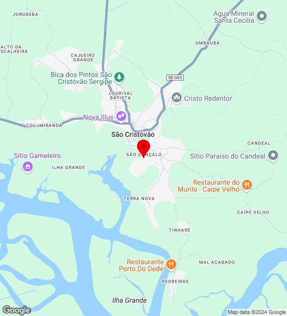 Mapa da localização