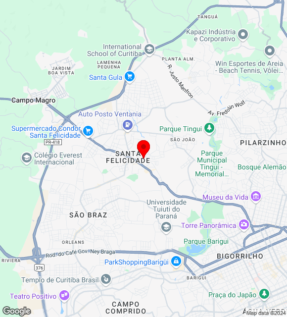 Mapa da localização