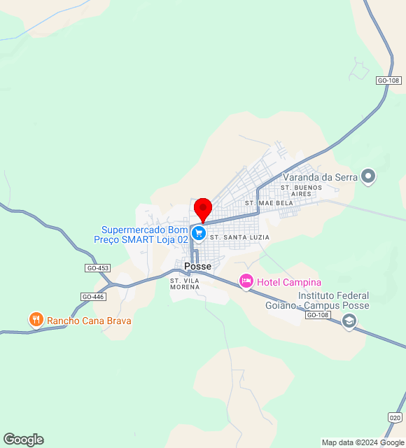 Mapa da localização