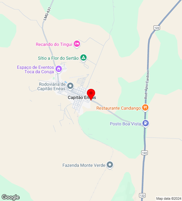 Mapa da localização