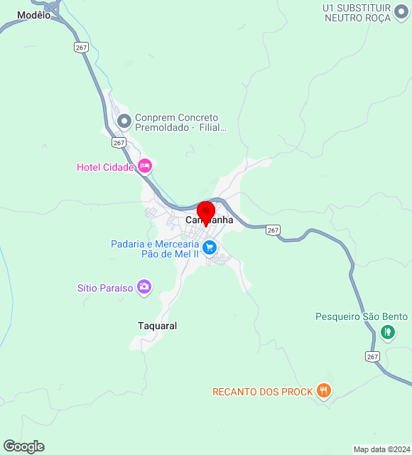 Mapa da localização