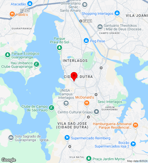 Mapa da localização