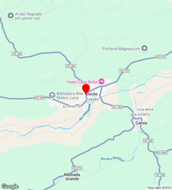 Mapa da localização