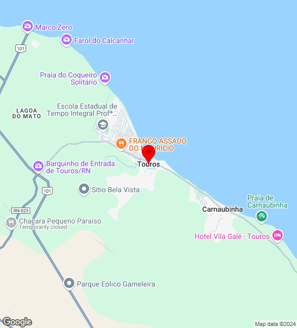 Mapa da localização