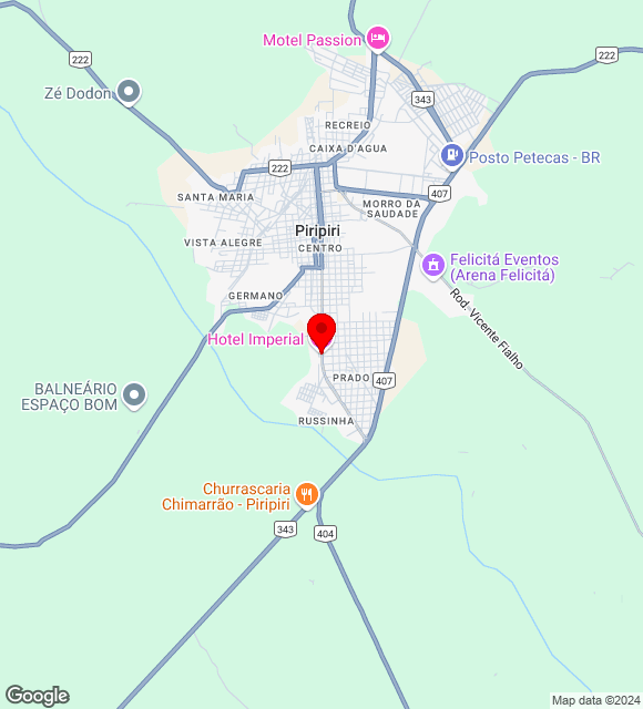 Mapa da localização