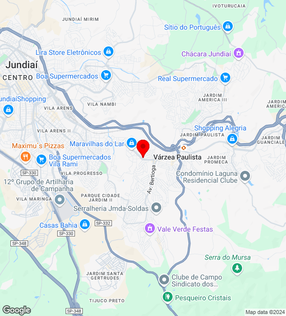 Mapa da localização