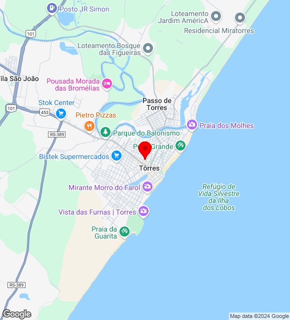 Mapa da localização