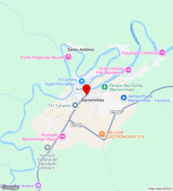 Mapa da localização