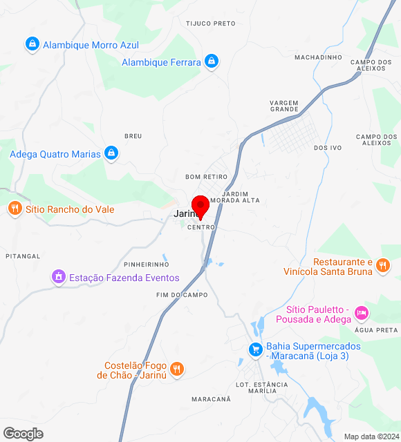 Mapa da localização