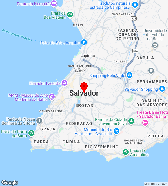 Mapa da localização