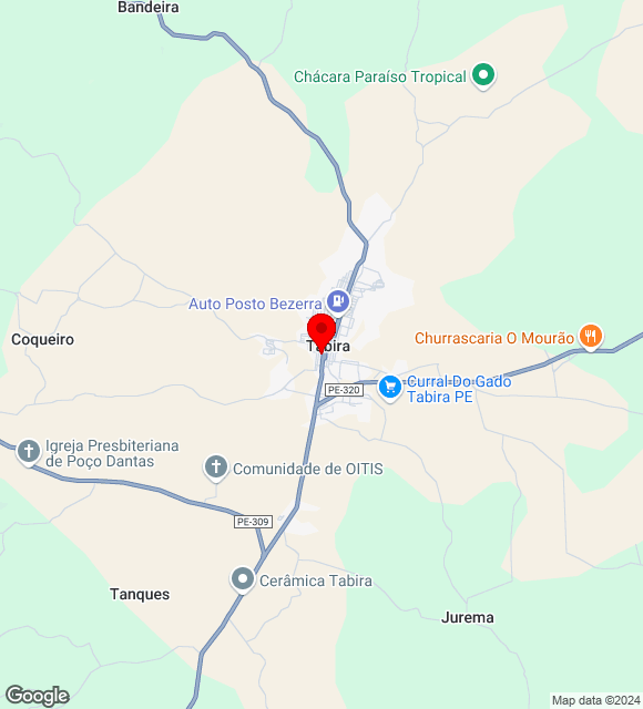 Mapa da localização