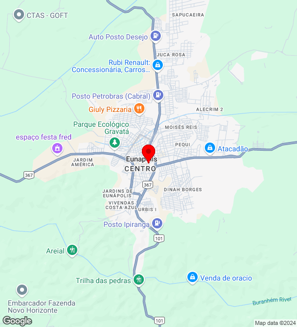 Mapa da localização