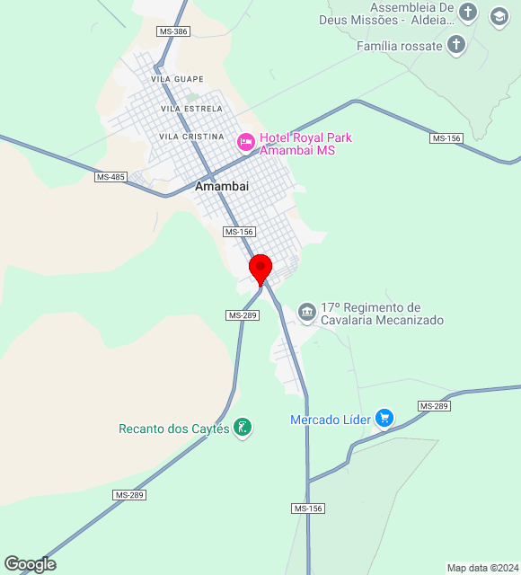 Mapa da localização