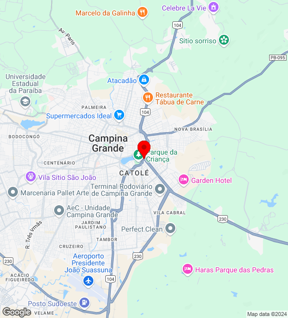 Mapa da localização