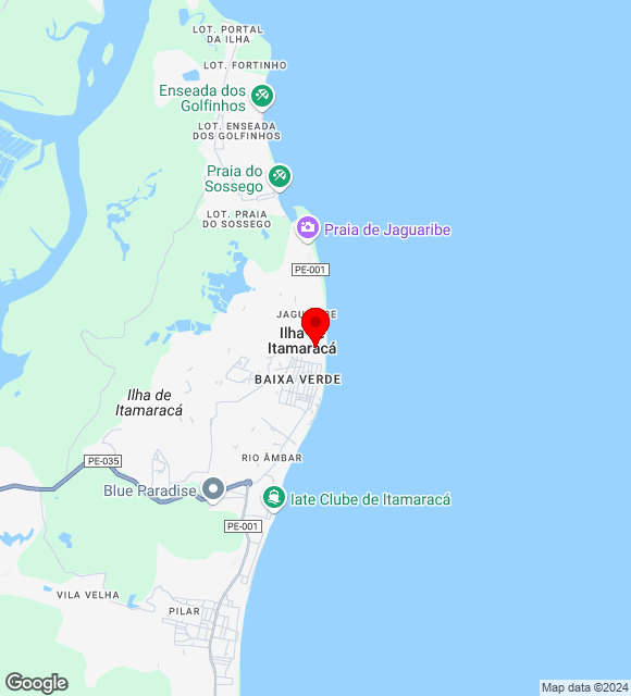 Mapa da localização
