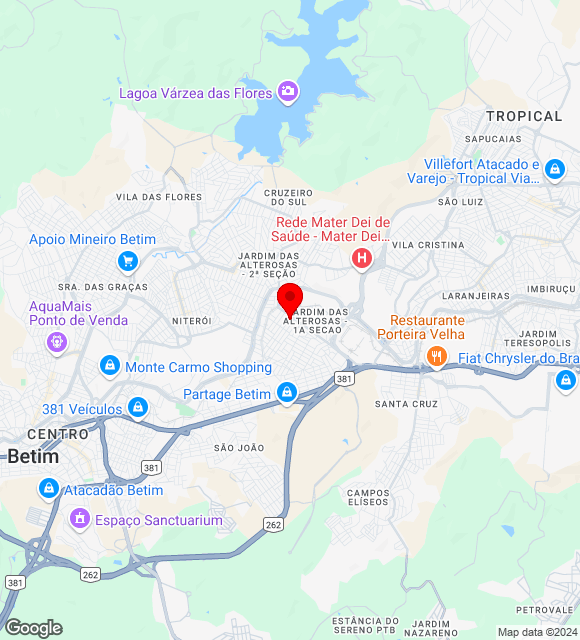 Mapa da localização