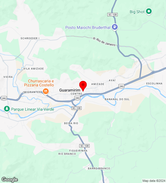 Mapa da localização