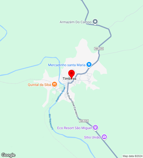 Mapa da localização