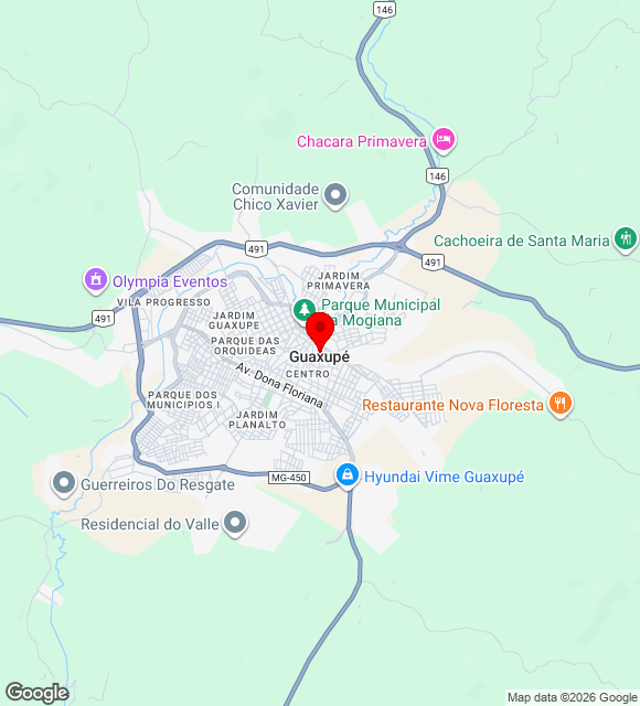 Mapa da localização