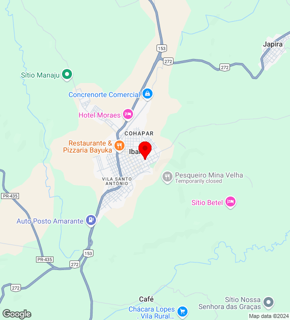 Mapa da localização