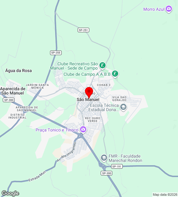 Mapa da localização