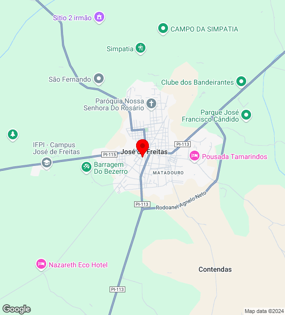 Mapa da localização