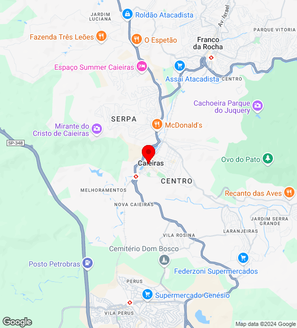 Mapa da localização
