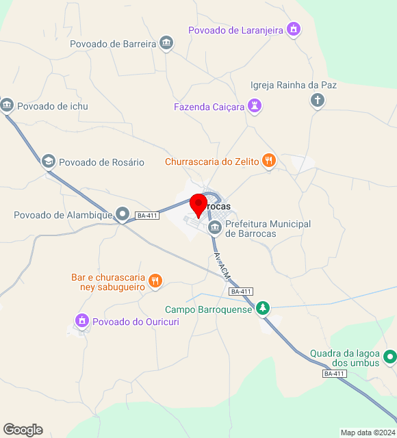 Mapa da localização