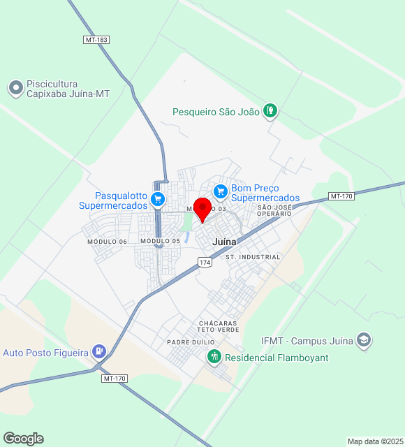 Mapa da localização