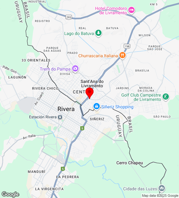 Mapa da localização