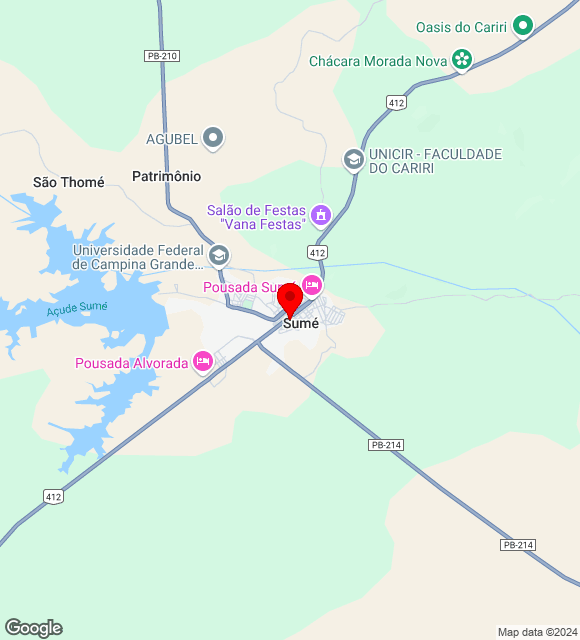 Mapa da localização