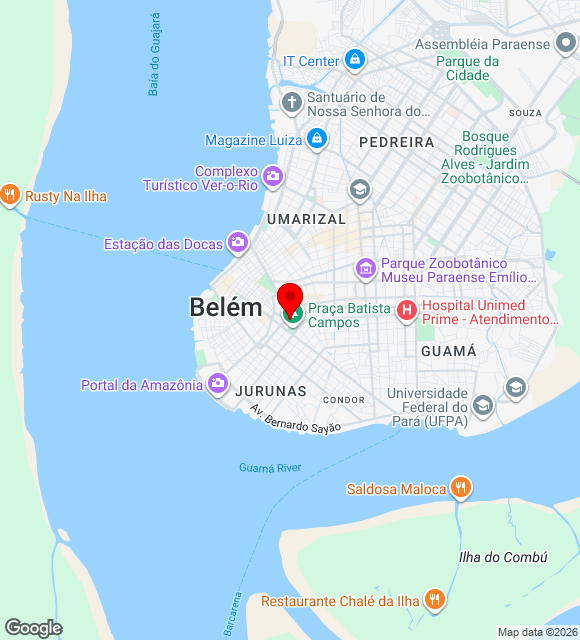 Mapa da localização