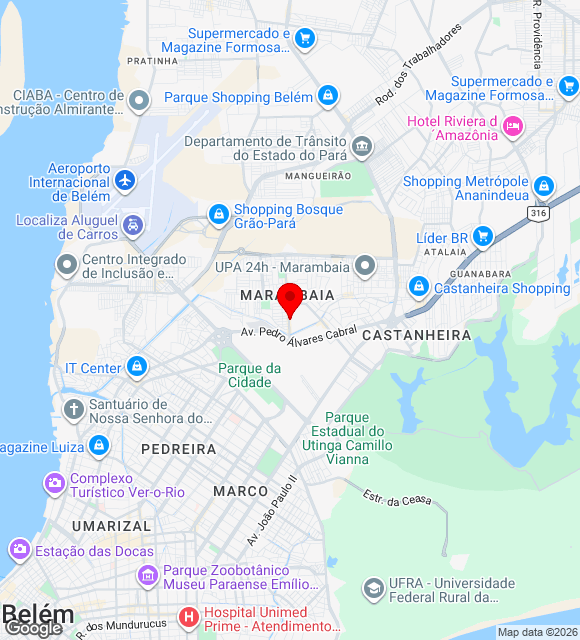 Mapa da localização