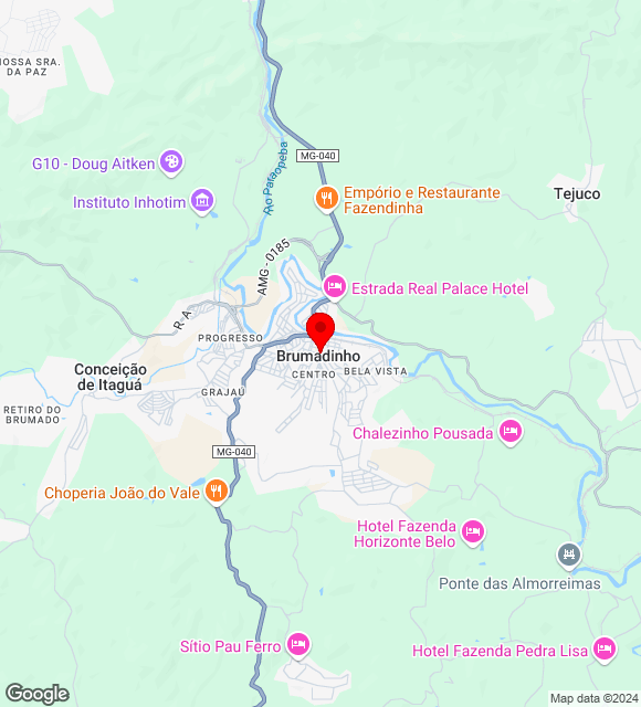 Mapa da localização