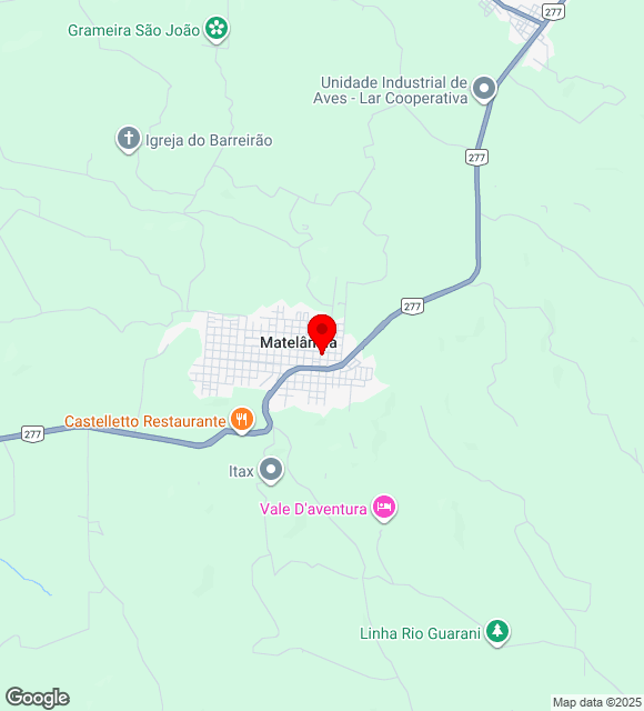 Mapa da localização