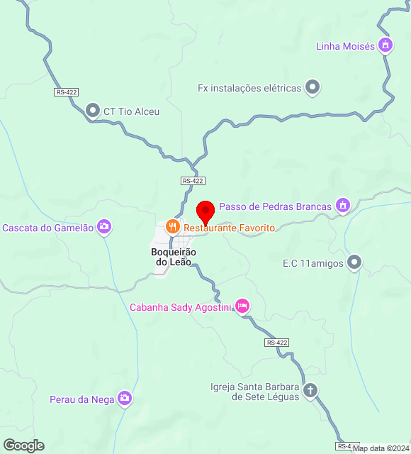 Mapa da localização