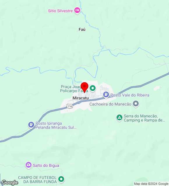 Mapa da localização