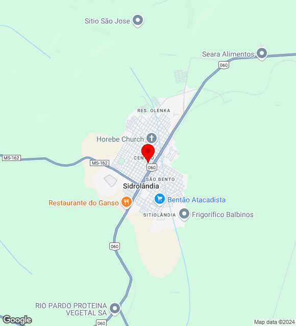 Mapa da localização