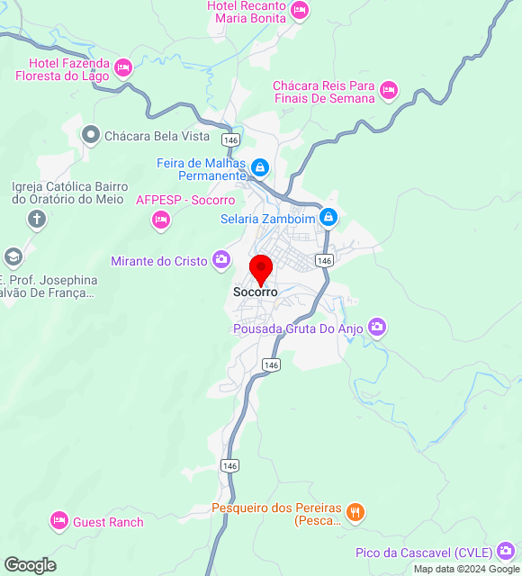 Mapa da localização