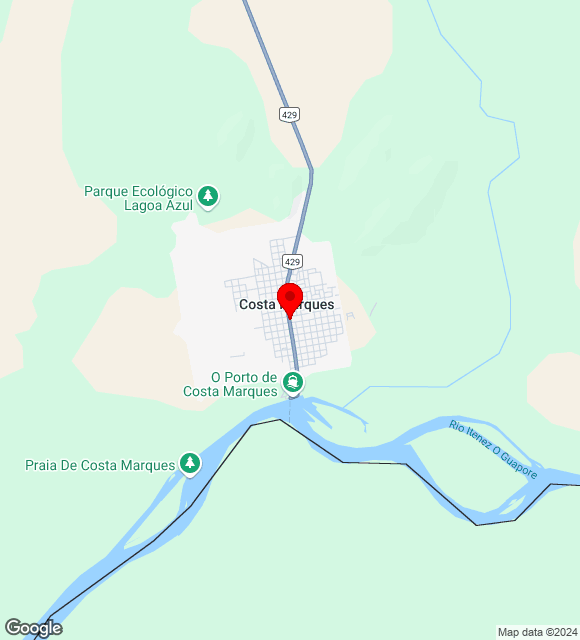 Mapa da localização