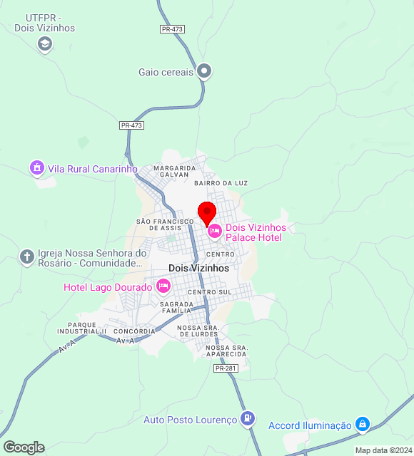 Mapa da localização