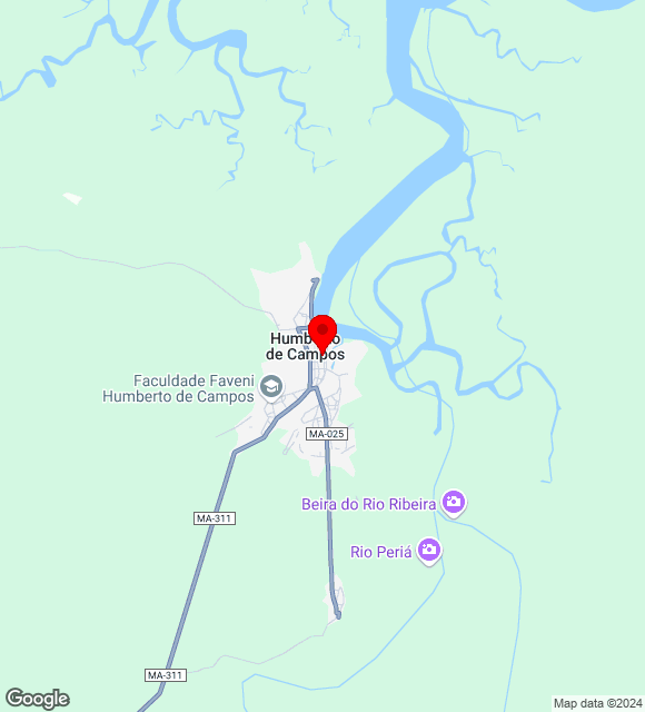 Mapa da localização