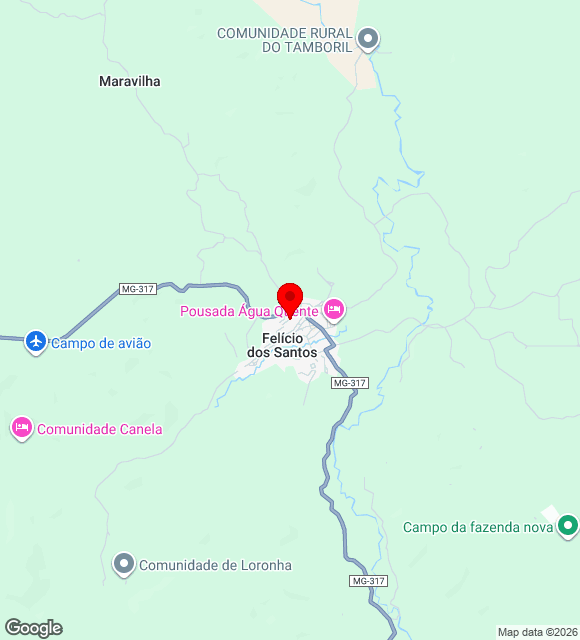 Mapa da localização