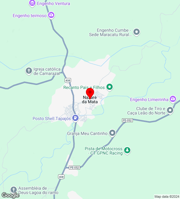 Mapa da localização