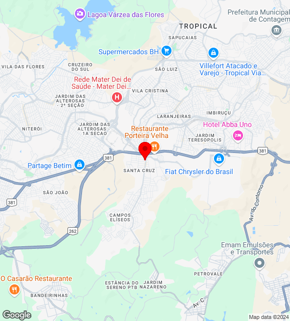 Mapa da localização