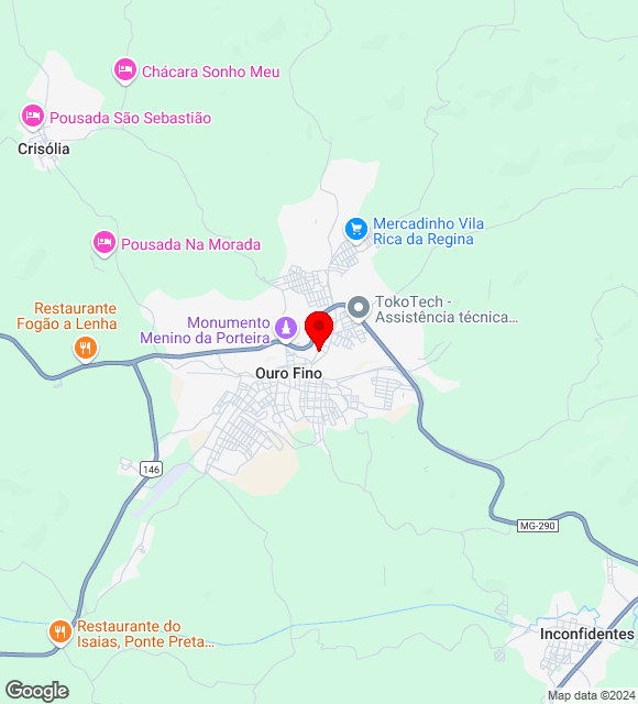 Mapa da localização