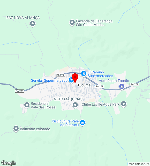 Mapa da localização