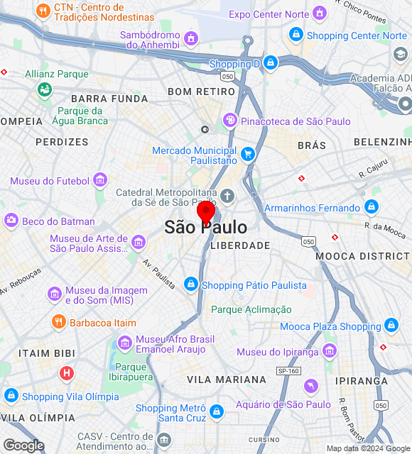 Mapa da localização