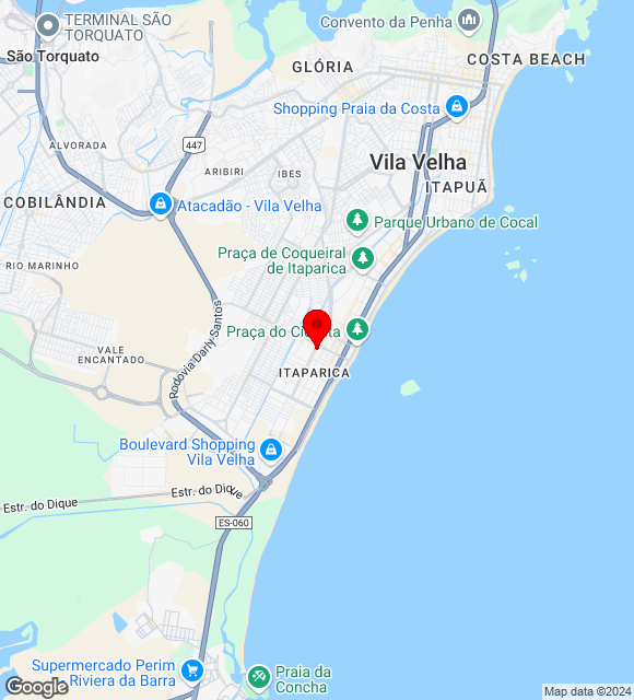 Mapa da localização